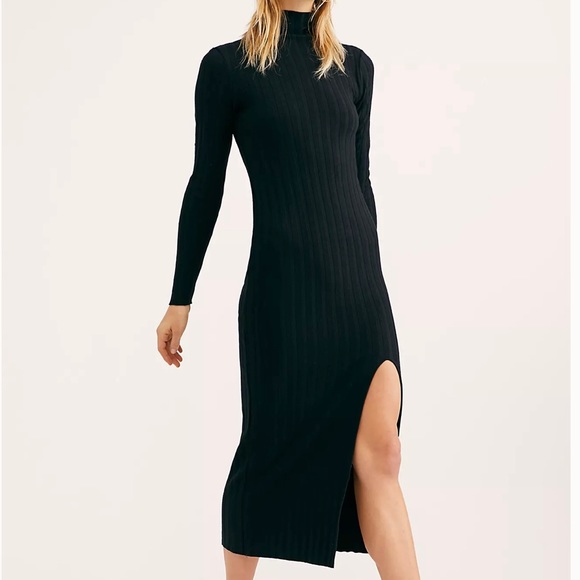 Free People ‘Luna’ Ribbed Dress in Ivory - Picture 10 of 10